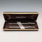 Vintage American Sheaffer sterling silver mechanical pencil and ballpoint pen set in case