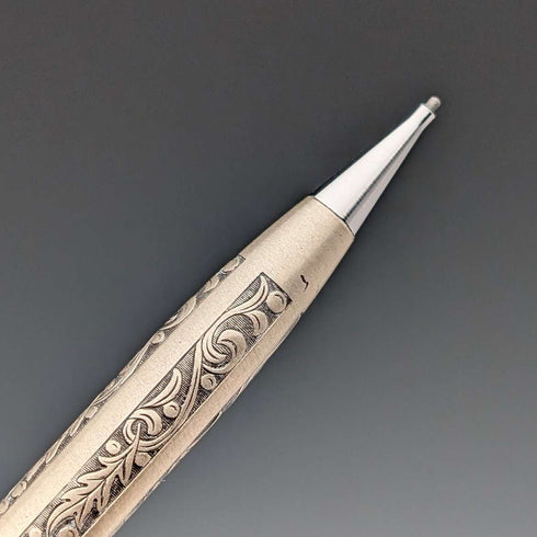 Vintage American Sheaffer sterling silver mechanical pencil and ballpoint pen set in case