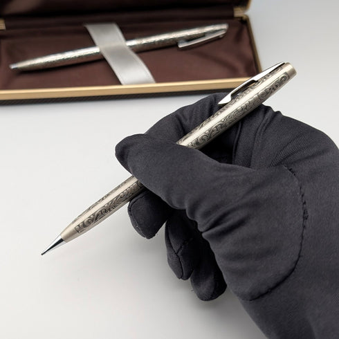 美國復古 Schafer 純銀自動鉛筆/原子筆套裝附盒