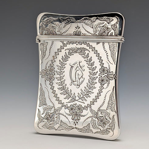 1878 英國古董純銀卡包 92 克 Robert Thornton