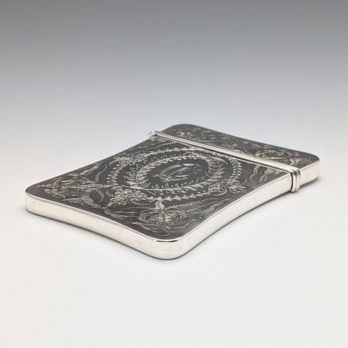 1878 英國古董純銀卡包 92 克 Robert Thornton