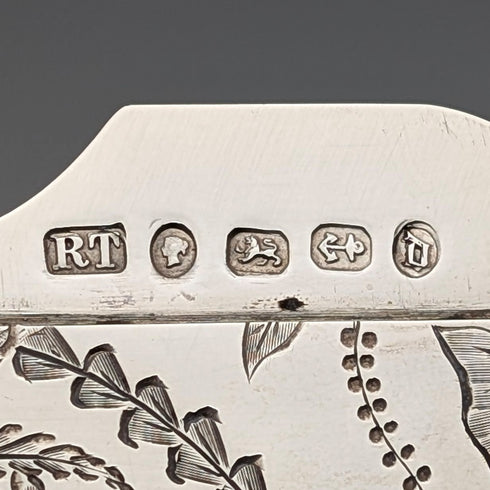 1878 英國古董純銀卡包 92 克 Robert Thornton