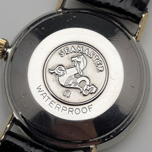 1961 年歐米茄海馬 Ref14765 61 SC 男士自動手錶 Cal552 黑色錶盤 工作狀況良好