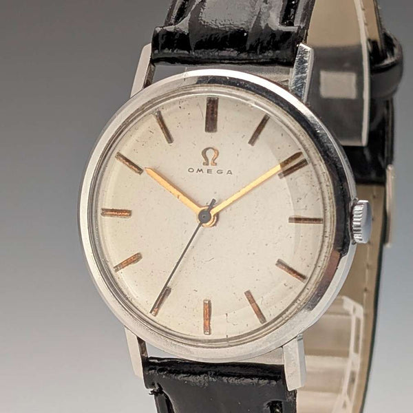 1963 年歐米茄 Ref131.002-SC 男士機械手錶 Cal286 34 毫米不鏽鋼錶殼大修