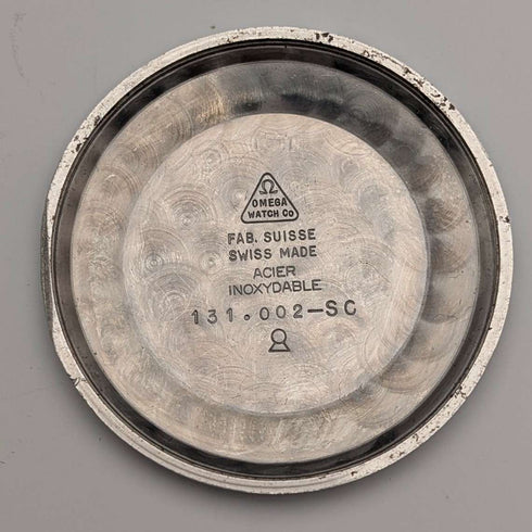 1963 年歐米茄 Ref131.002-SC 男士機械手錶 Cal286 34 毫米不鏽鋼錶殼大修