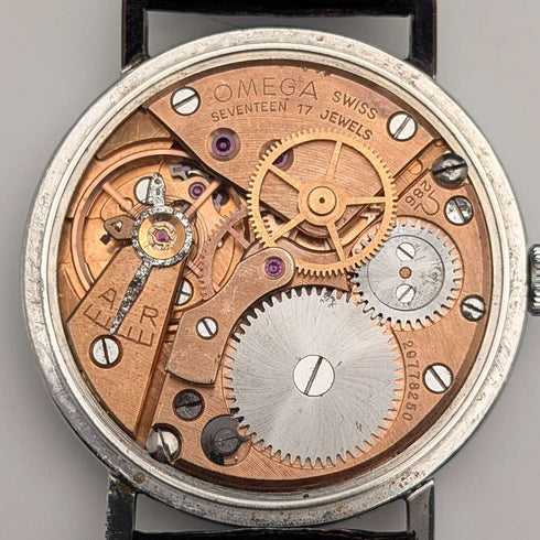 1963 年歐米茄 Ref131.002-SC 男士機械手錶 Cal286 34 毫米不鏽鋼錶殼大修