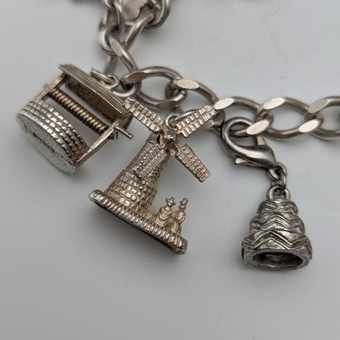 1975 英國復古純銀吊飾手鍊 48 克 LC