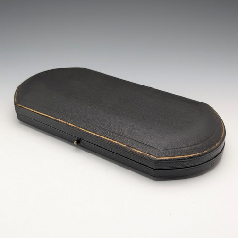 英国アンティーク シルバープレート製 デザートカトラリートリオ Barker Brothers ケース入