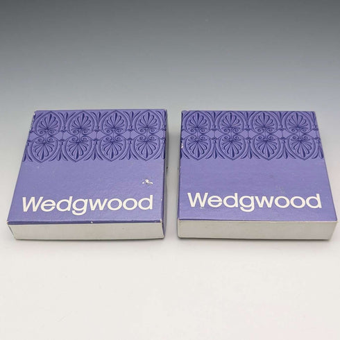 British Vintage Wedgwood Jasperware Pintish Pair, Pale Blue