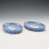 British Vintage Wedgwood Jasperware Pintish Pair, Pale Blue