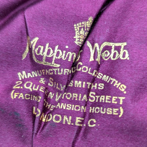 英国アンティーク シルバープレート製 デザートセット Mappin&Webb ケース入