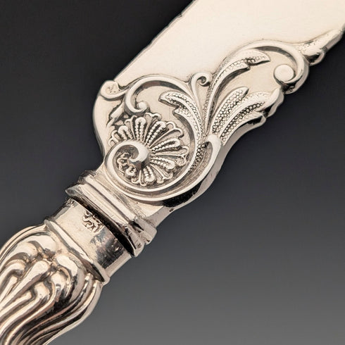 1850年頃 英国アンティーク 純銀ハンドル カトラリー6ペア Charles Needham 木箱入り