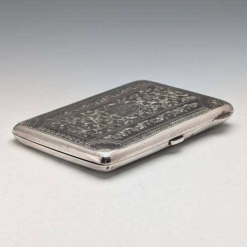 1889 英國古董純銀雙門卡包 73 克 Minshull & Latimer