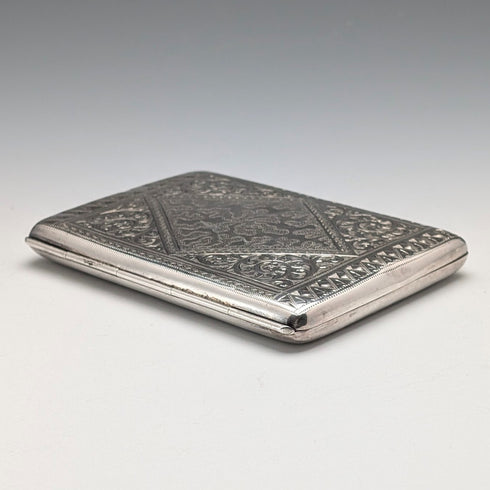 1889 英國古董純銀雙門卡包 73 克 Minshull & Latimer