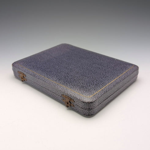 1973年 英国ヴィンテージ 純銀ハンドル デザートフォークx6 Harrison Brothers ケース入