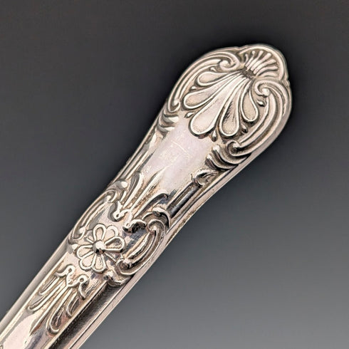 1973年 英国ヴィンテージ 純銀ハンドル デザートフォークx6 Harrison Brothers ケース入