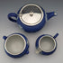 British antique Wedgwood tea set, Jasperware, Royal Blue