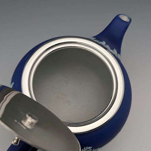 英國古董韋奇伍德茶具碧玉瓷器寶藍色