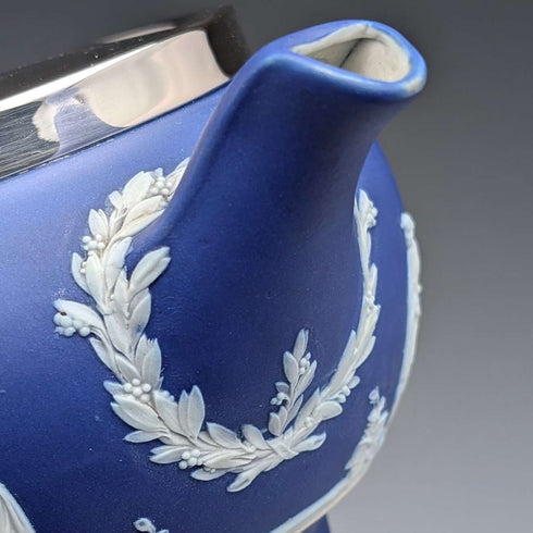 英國古董韋奇伍德茶具碧玉瓷器寶藍色