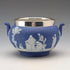 British antique Wedgwood tea set, Jasperware, Royal Blue