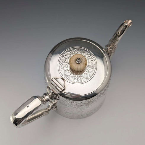 1900 年左右英國古董鍍銀茶壺約翰·亨利·波特