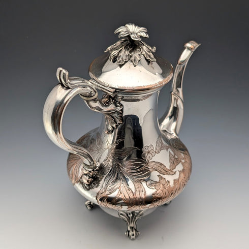 約 1830 年英國古董舊謝菲爾德盤咖啡壺