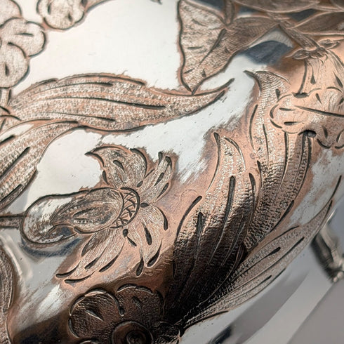 約 1830 年英國古董舊謝菲爾德盤咖啡壺