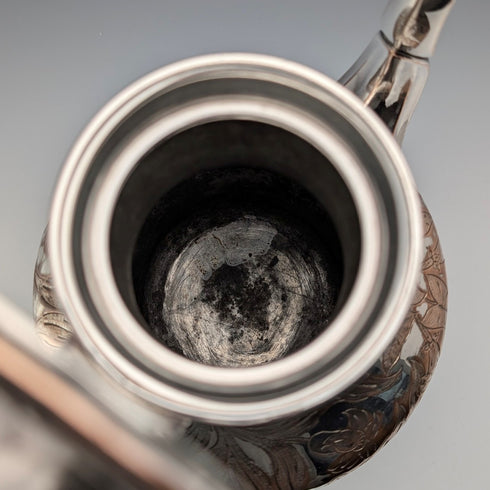 約 1830 年英國古董舊謝菲爾德盤咖啡壺