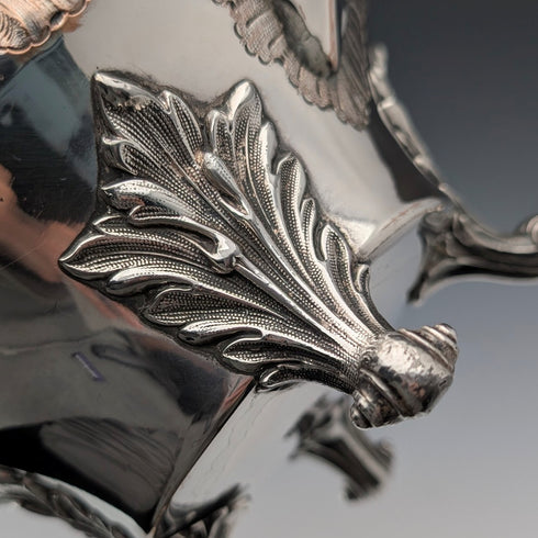 約 1830 年英國古董舊謝菲爾德盤咖啡壺