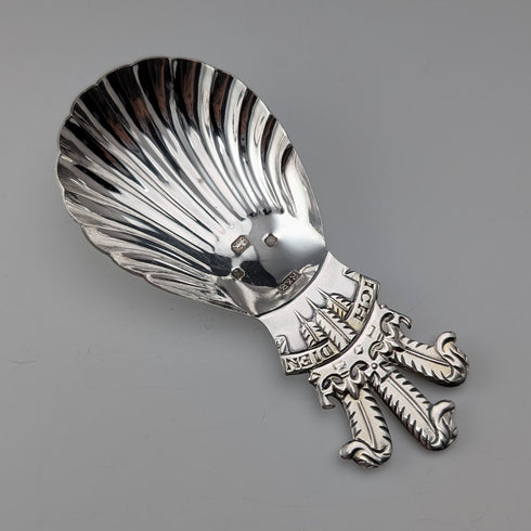 1981年 英国ヴィンテージ 純銀製 ティーキャディースプーン Roberts&Belk