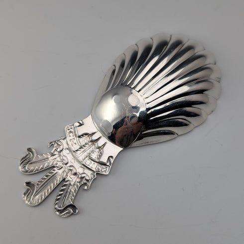 1981年 英国ヴィンテージ 純銀製 ティーキャディースプーン Roberts&Belk