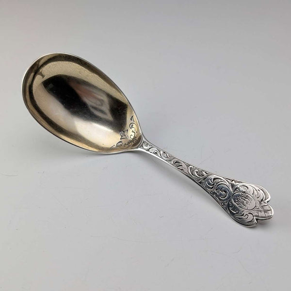 1901 年英國古董純銀茶盒湯匙羅伯特·斯特賓斯