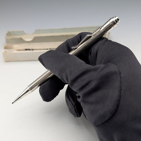 英国ヴィンテージ ライフロング 純銀製 シャープペンシル 紙箱・リーフレット付