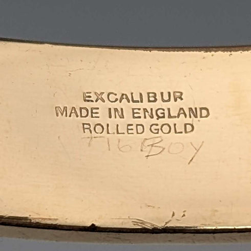 英國復古 9 克拉黃金捲金手環/手鍊 EXCALIBUR