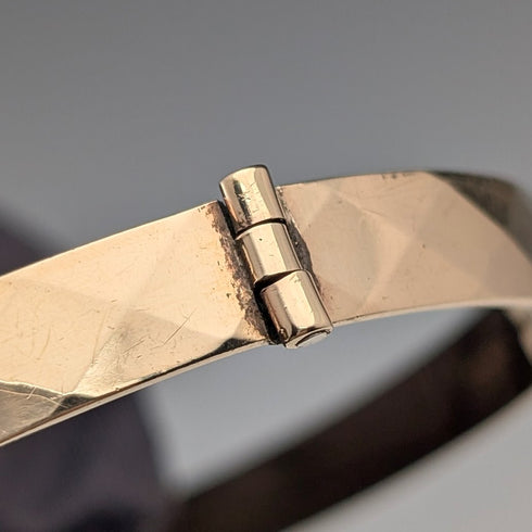 British vintage 9ct gold rolled gold bangle/bracelet Henry Griffith and Sons