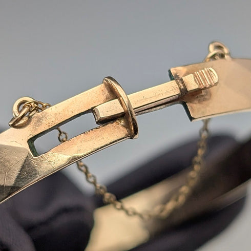 British vintage 9ct gold rolled gold bangle/bracelet Henry Griffith and Sons