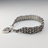 1976 British Vintage Sterling Silver Gate Style Bracelet 27g LC