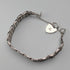 1976 British Vintage Sterling Silver Gate Style Bracelet 27g LC