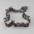 1976 British Vintage Sterling Silver Gate Style Bracelet 27g LC