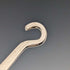 1905 British antique white mother-of-pearl handle pure silver button hook Francis Howard