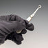 1905 British antique white mother-of-pearl handle pure silver button hook Francis Howard