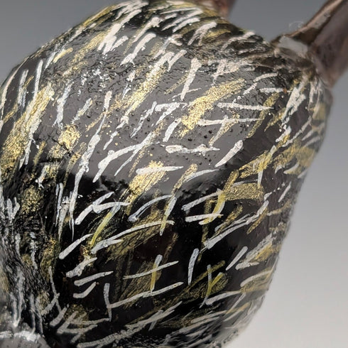 ヴィンテージ ブラウンシャフト ラビットヘッドハンドル ステッキ 杖 110cm