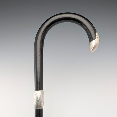 1913 年英國古董男士弧形手柄純銀裝飾手杖 92 公分 J Howell&Co Ltd