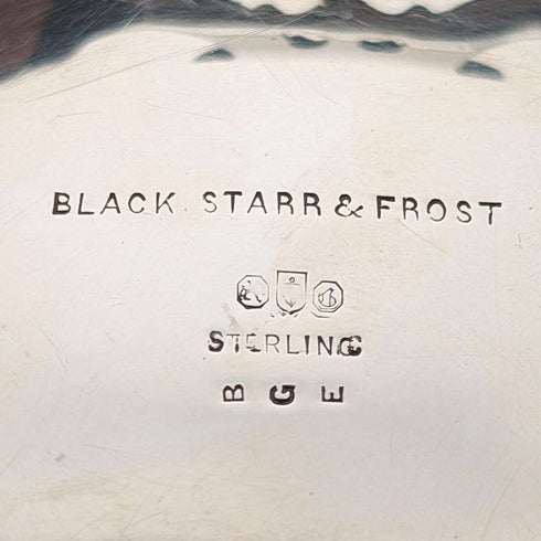 Circa 1900 American antique sterling silver dish with legs, 205g, Black Starr & Frost