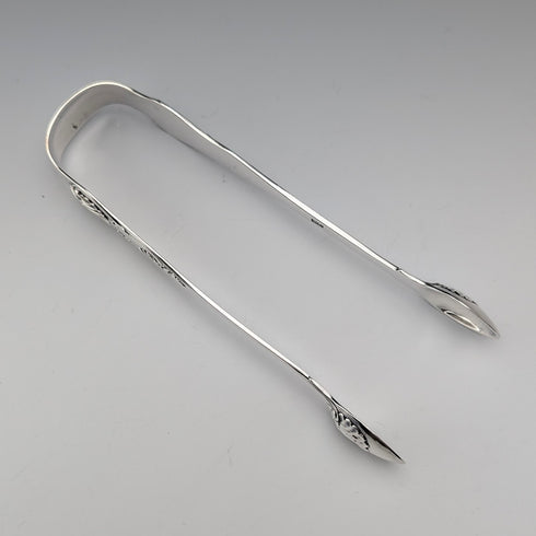 1827年 英国アンティーク 純銀製シュガートング 64g WC