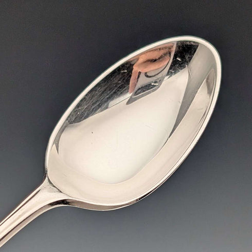 1912 British antique sterling silver tea spoons and sugar tongs set, 6 pieces, 108g, case included, Joseph Rodgers & Sons