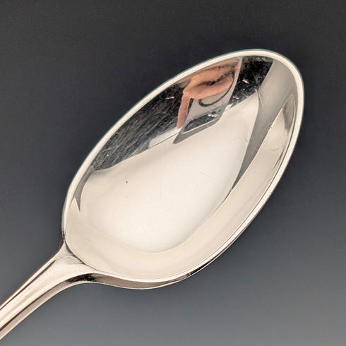 1912年 英国アンティーク 純銀製ティースプーン6本&シュガートングセット 計108g ケース入 Joseph Rodgers&Sons