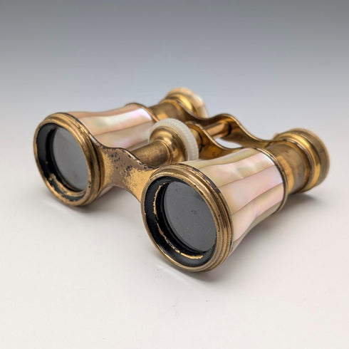 French antique mother-of-pearl opera glasses and binoculars LEMAIRE