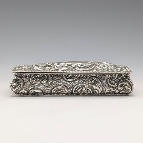 1895 British antique sterling silver box 75g Henry Charles Freeman