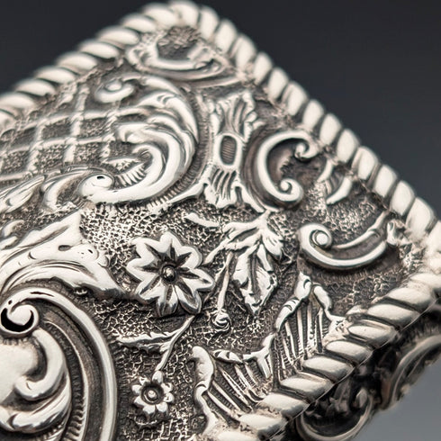 1895 British antique sterling silver box 75g Henry Charles Freeman